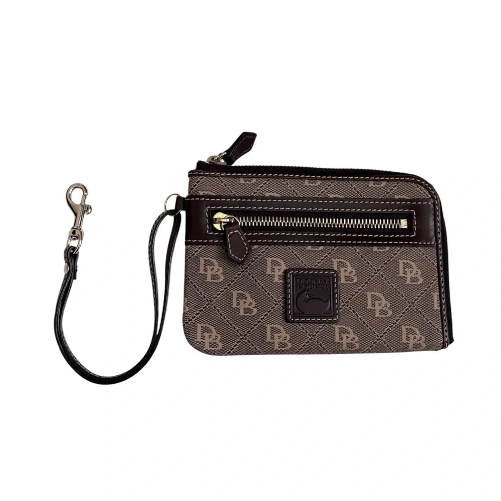 Dooney & Bourke Signature Zip Around Wristlet